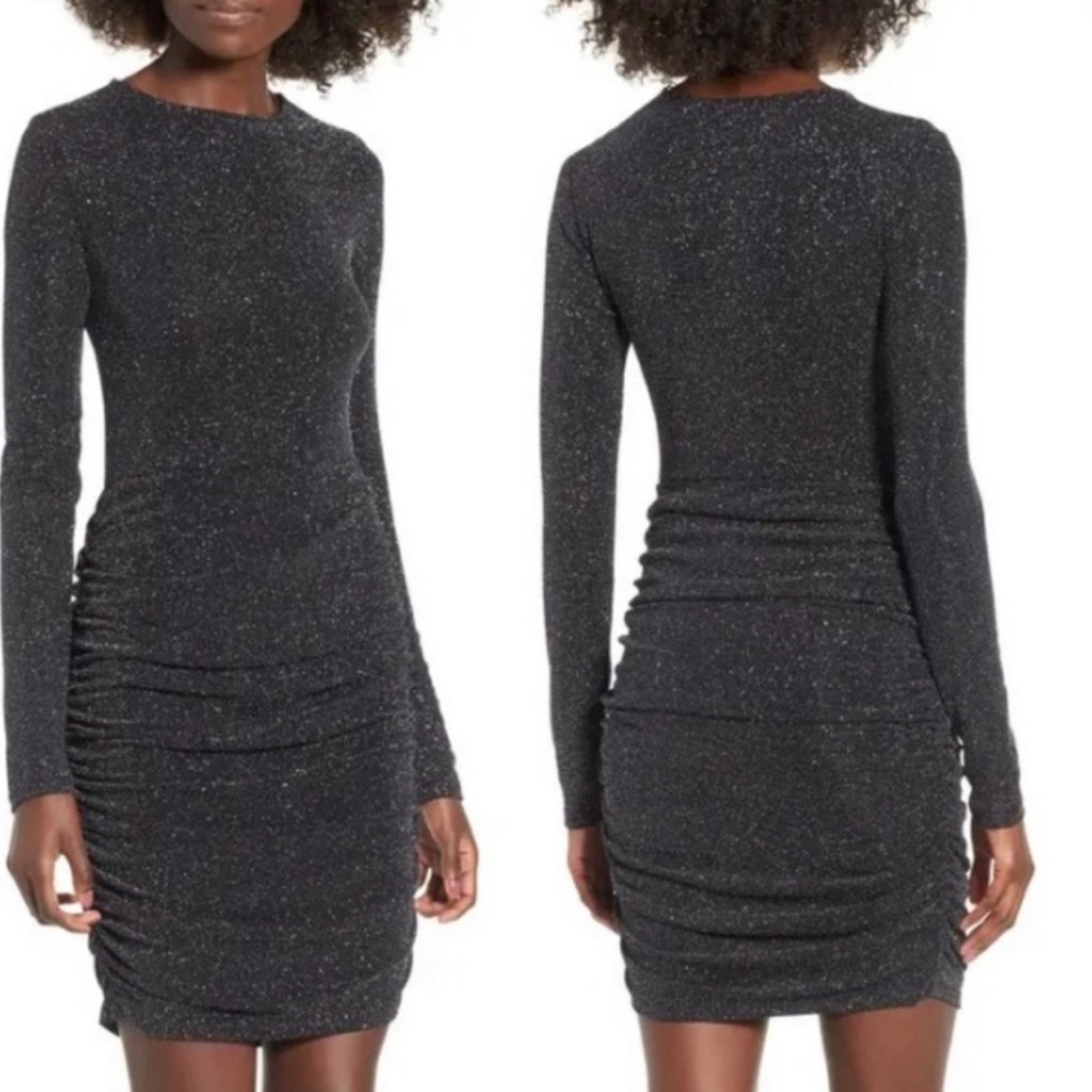 Elegant Black Glitter Dress